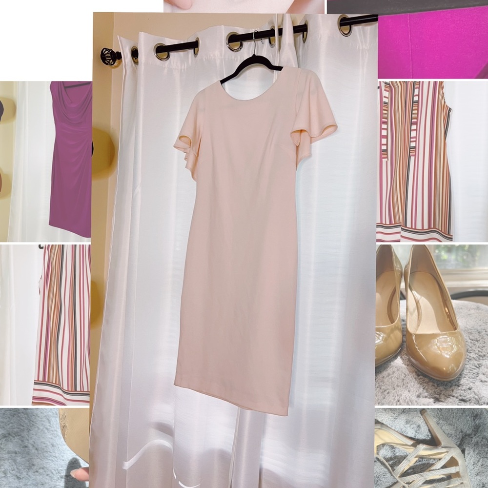 Calvin Klein Elegant Pale Pink Dress